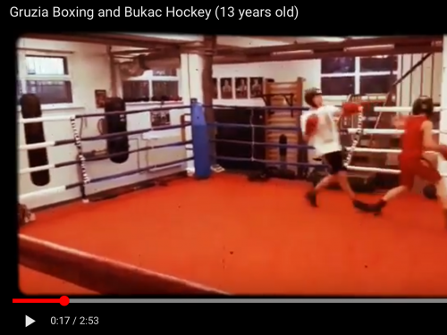 box vs.hokej | Gruzua Boxing and Bukac Hockey